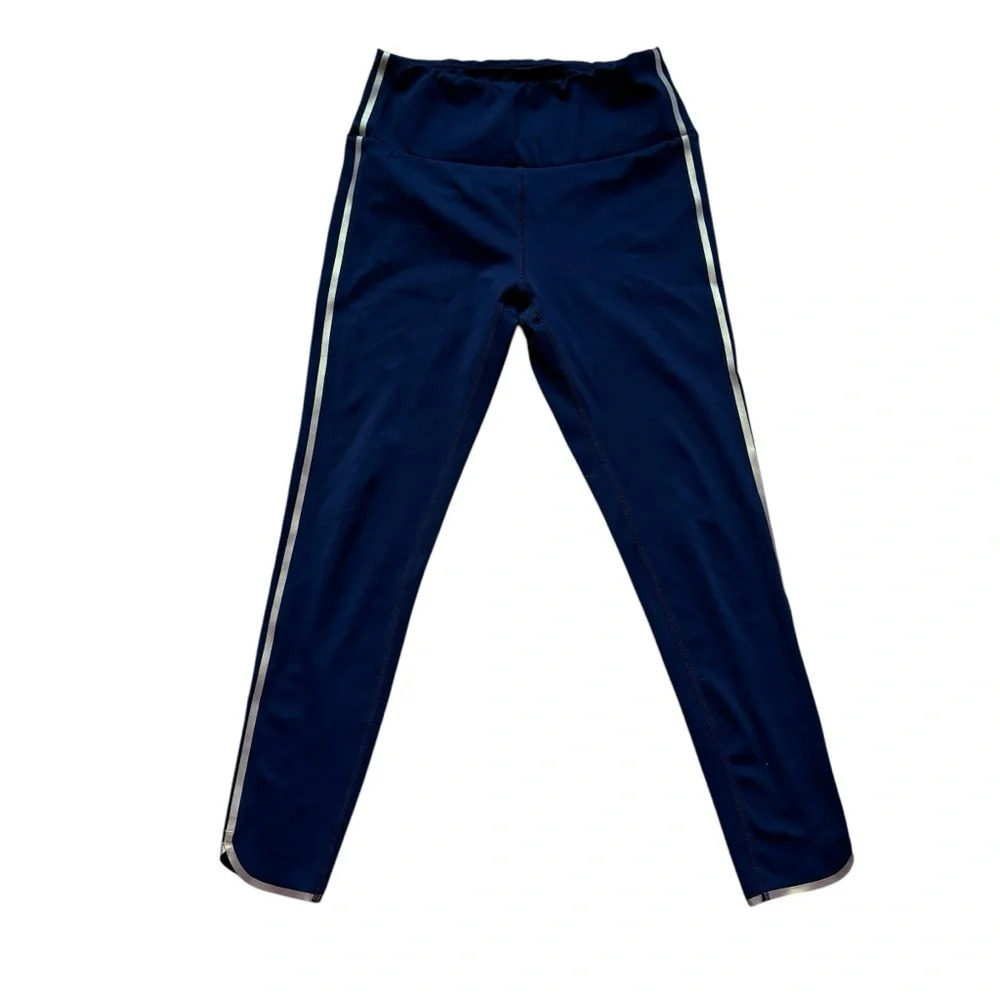 Banana Republic leggings Navy Blue Cropped Gold Straps Small